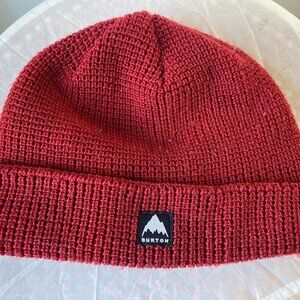 Burton Red Recycled Waffle Beanie